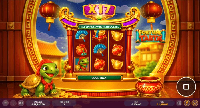 Fortune Tarta - Free Spins mode with multiplier